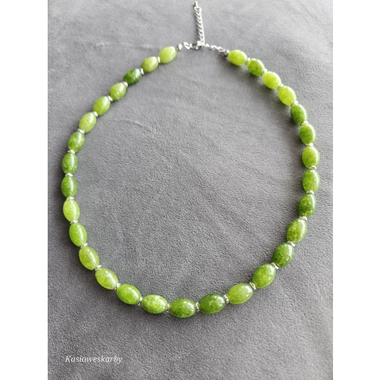 Naszyjnik z kamieni Jadeitu